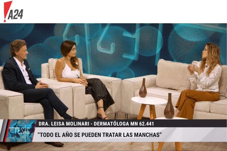 Nota de prensa en A24 sobre el Centro Médico de la Piel