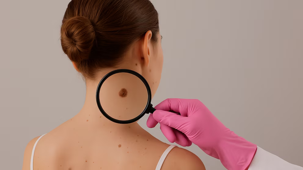 Examen dermatológico para detectar cáncer de piel en etapa temprana