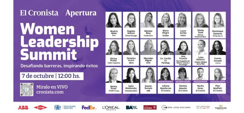 Mujeres líderes en el escenario del Women Leadership Summit 2025
